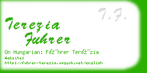 terezia fuhrer business card